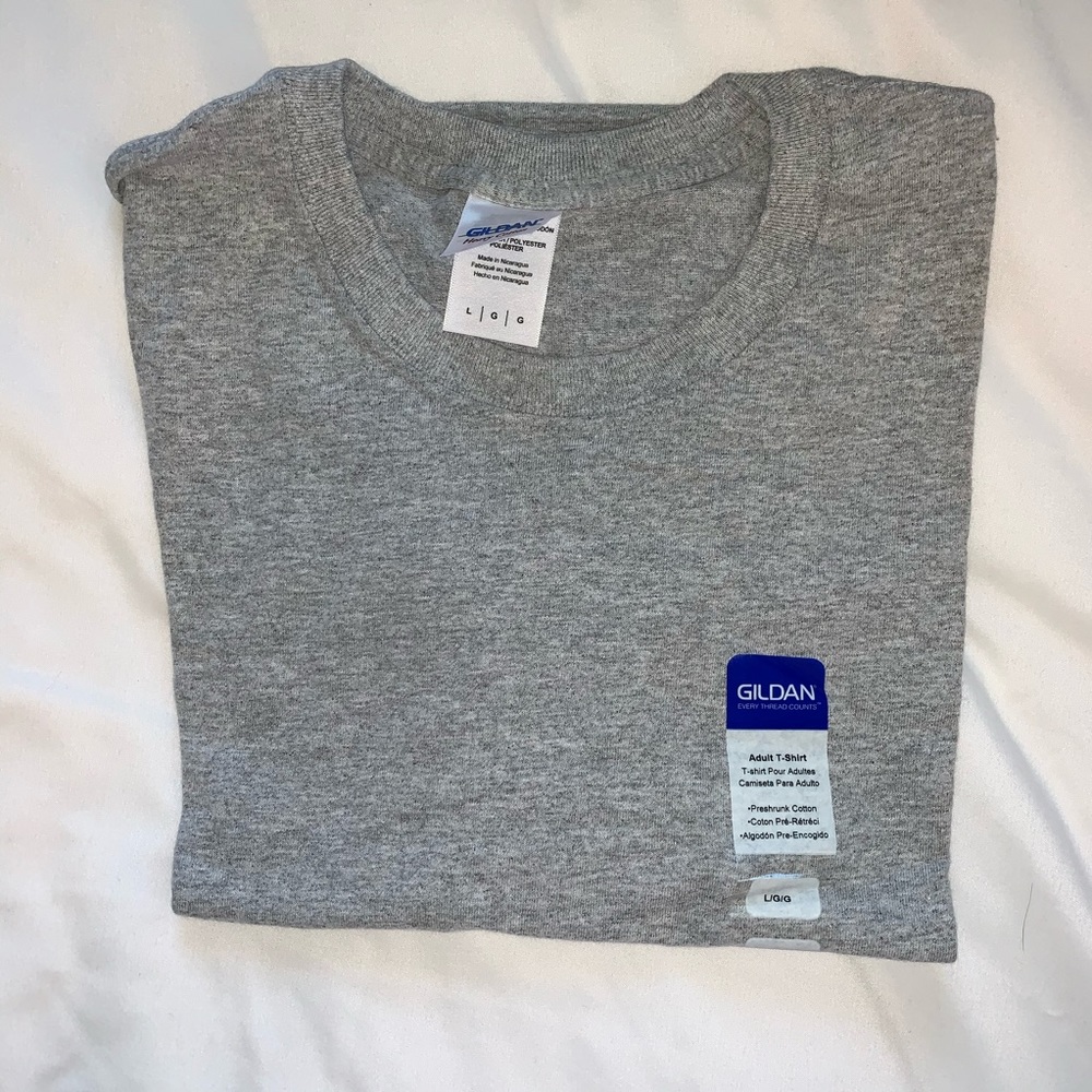 Plain Heather Grey T-shirt